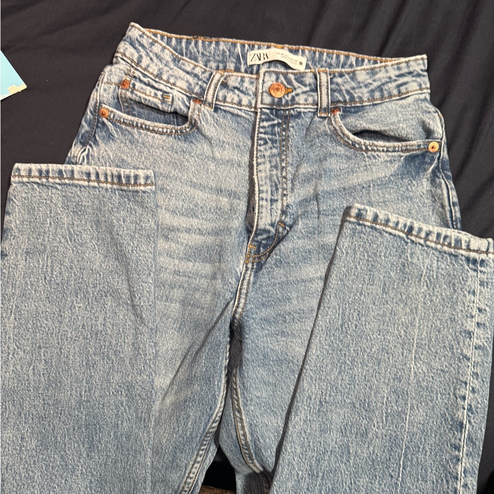 Zara Blue mom Denim Jeans